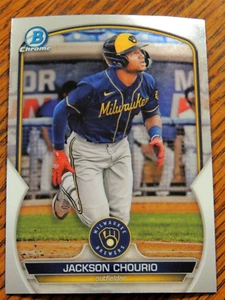 TARJETA CROMADA JACKSON CHOURIO 2023 BOWMAN #BCP-76 BREWERS FUTURE STAR - Imagen 1 de 1