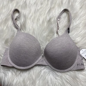 Sujetador Nautica Intimates liso súper suave con aros todos los días talla 36C NT5560 - Imagen 1 de 3