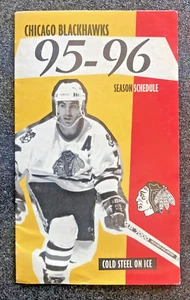 Chicago Blackhawks/Keith Carney 1995-96 calendario de temporada - Imagen 1 de 6