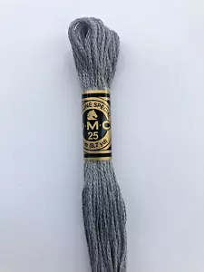 DMC 414 ' STEEL GREY DARK ' CROSS STITCH 8m SKEINS-THREADS - Picture 1 of 4