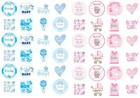24 PRECUT Edible Baby Shower Boy Girl Cupcake Fairy Cake Wafer Decoration Topper