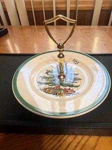 SPODE ÁRBOL DE NAVIDAD COLECCIÓN PLATO DE SERVIR CON MANGO S3324-P43 PORCELANA INGLATERRA - Imagen 1 de 6