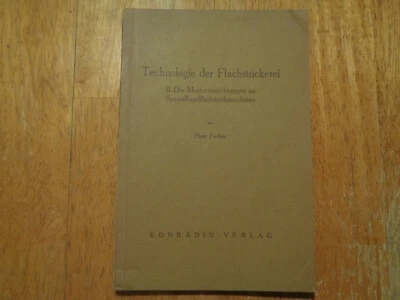 Technologie der Flachstrickerei 1940’s German Flat Knitting Technology  - Image 1 of 4