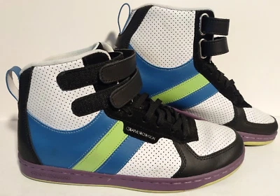 Creative Recreation Blue Green Purple Leather Athletic W Dicoco size 8.5 retro - Image 1 of 4