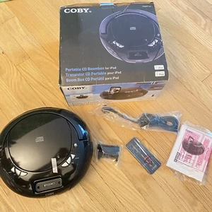 Coby CSMP142 Portable CD Boombox For iPod & Radio New Open Original Box - Picture 1 of 15