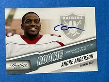 2010 Playoff Prestige Draft Picks Rights /999 Andre' Anderson Rookie Auto RC