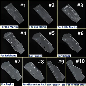 Herramientas de guitarra Plantilla de cabezal de guitarra Guitarra eléctrica Acústico Acrílico Fabricación Molde - Imagen 1 de 17