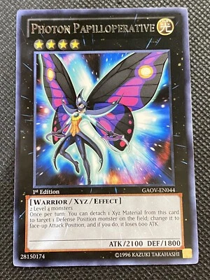 YuGiOh! - Photon Papilloperative GAOV-EN044 Rare 1st Edition Near Mint - Image 1 of 2