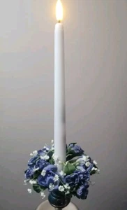 Lote de 24 anillos de velas de flores artificiales mesa de boda trabajo de Navidad lavanda - Imagen 1 de 13
