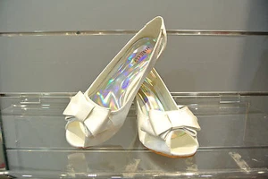 NEW FASHION Women shining diamante Evening Wedding Ball High Heel Shoes WHITE - Picture 1 of 7
