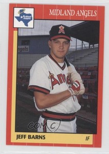 1990 Grand Slam Midland Angels Jeff Barns #9