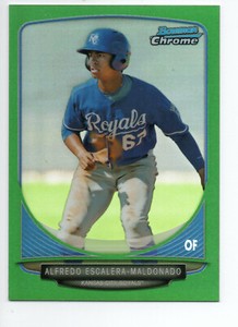 2013 Bowman Chrome Mini Green Refractor #228 15/75 Alfredo Escalera-Maldonado