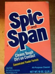 Vintage 1990s Spic and Span All Purpose Cleaner EMPTY 16 Oz Box Advertising PROP - Picture 1 of 9