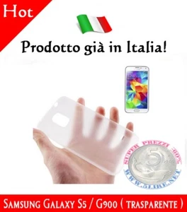 Custodia Samsung Galaxy S5 trasparente ultra sottile 0,3 millimetri Cover S5  - Foto 1 di 2