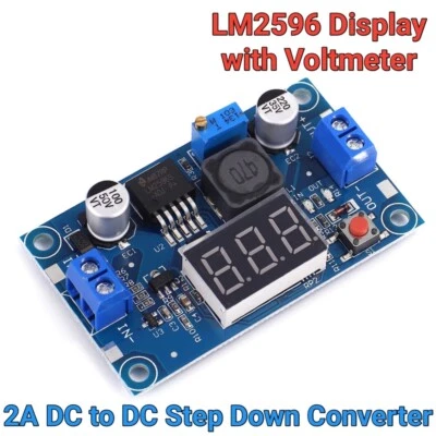 LM2596S DC Buck Adjustable Converter Voltage 4-40V Regulator Module LED Display