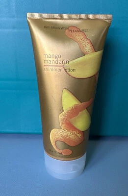Bath & Body Works Pleasures Shimmer Lotion Mango Mandarin Discontinued 90% Full - Image 1 of 4