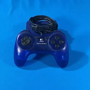 Logitech Precision Controller G-UG15 Wired Universal USB PC Gamepad Clear Blue - Picture 1 of 3