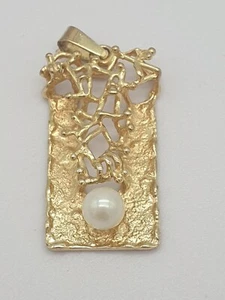 Colgante Akoya oro amarillo / 8kt 333 oro / perla Akoya / 3,3g - Imagen 1 de 2