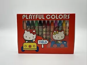Sanrio Vintage 1976 Hello Kitty Showa Retro Crayons 12 Colors - Picture 1 of 9
