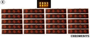 Para Camión Scania 24v LED Naranja Ámbar 20x DRL Parasol Marcador Lámpara Marca E - Imagen 1 de 6