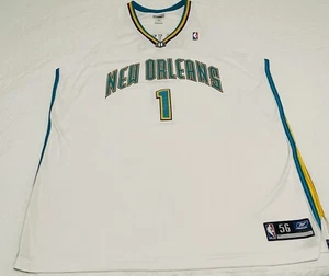 Reebok Authentic Jersey Baron Davis New Orleans Hornets NBA Basketball White 56 - Picture 1 of 10