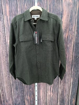 Wolverine Rockford Men's Small "Olive" Claw Twill Longlseeve Shirt 10-AB8 - Image 1 of 4