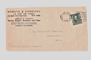 THOMAS EDISON'S MOVING PICTURE MACHINES FILMS 1908, NY TO THEATRE IN GLOUCESTER - Picture 1 of 1