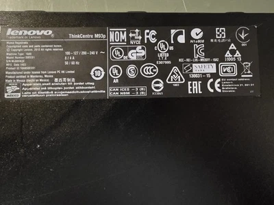 Lenovo ThinkCentre M93p Tower PC Intel Core I5-4570@3.2GHZ, 8GB RAM, Power Cable - Image 1 of 4