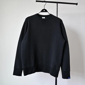 Loopwheeler All Cotton Tubular Crewneck Sweatshirt, Made in Japan, schwarz, Gr. L - Bild 1 von 15