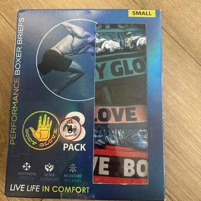 Body Glove Men’s Performance Boxer Briefs Moisture Wicking 8 Pair Size Small - Image 1 of 4