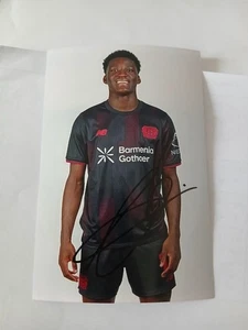 Foto firmata Axel Tape Bayer Leverkusen nuova  - Foto 1 di 1