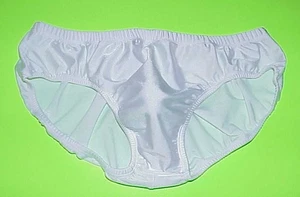 A NYLON / SPANDEX, HERREN XXL, NEU UNGETRAGEN, STRAHLEND WEISS, WRESTLING TRUNKS 40"-46" - Bild 1 von 3