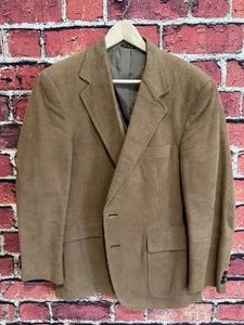 Abrigo deportivo de pana marrón claro McGregor vintage parches en el codo para hombre 39 regular - Imagen 1 de 4