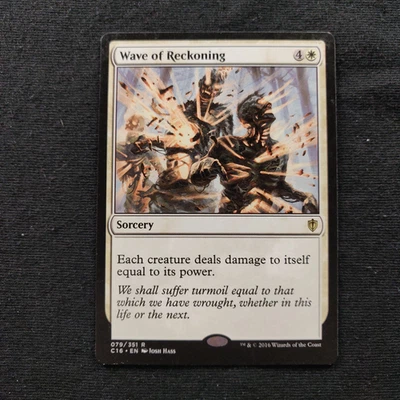 Wave of Reckoning: Commander 2016 Regular MTG rare tcg card Lightly Played - Image 1 of 2