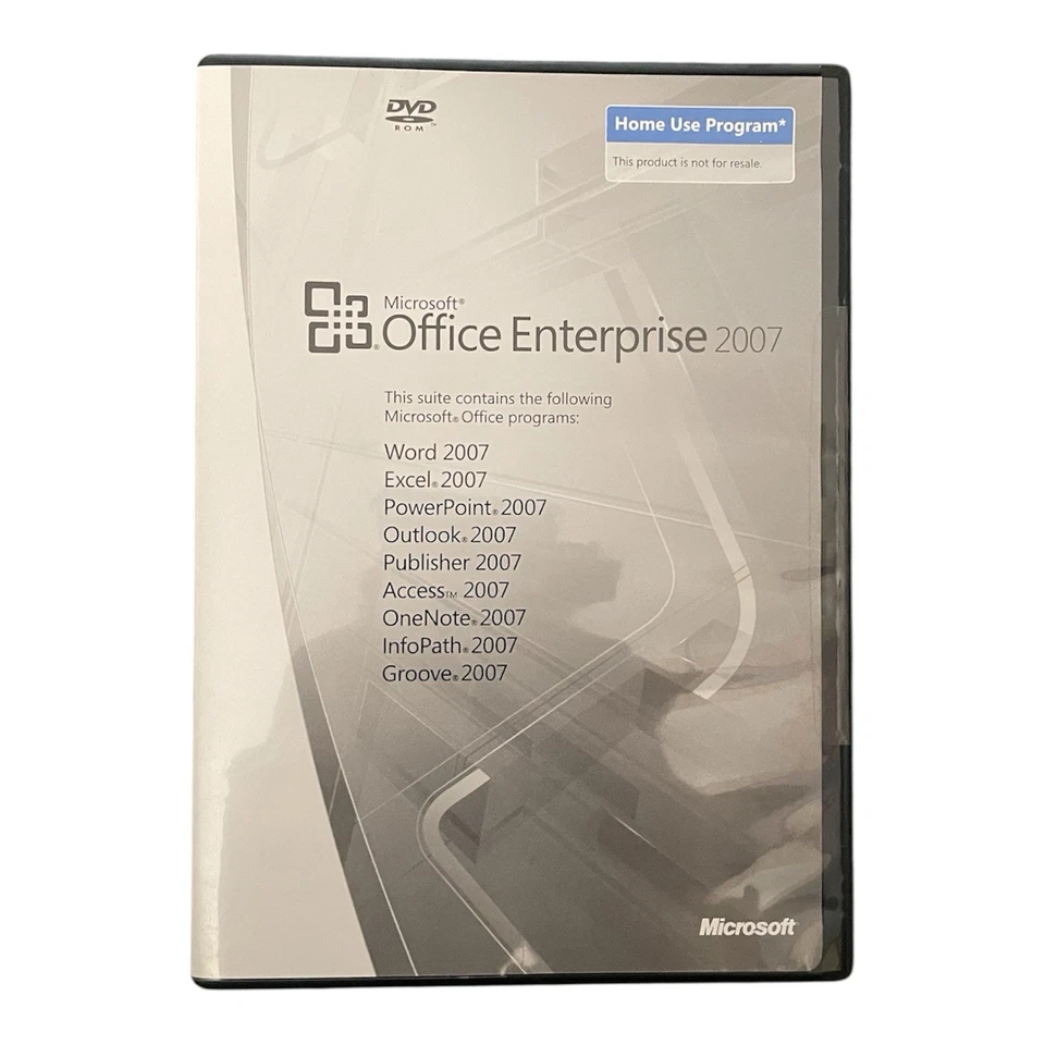 Microsoft Office Enterprise 2007 (Home Use) w/Key (Word, PowerPoint, Excel, Etc) - Image 1 of 3