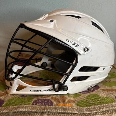 Casco juvenil Cascade Lacrosse cpvR, blanco, talla XXS negro/blanco Foto 1 de 4