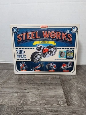 Schylling Steel Works Construction Building Kit STW5 Build 5 Model w/ Wheels NIB - Image 1 of 3