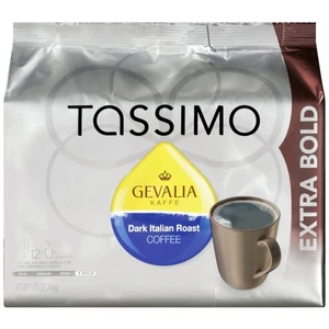Tassimo Dark Italian Roast Extra Bold Roast Coffee T-Discs for Tassimo Single... - Picture 1 of 4