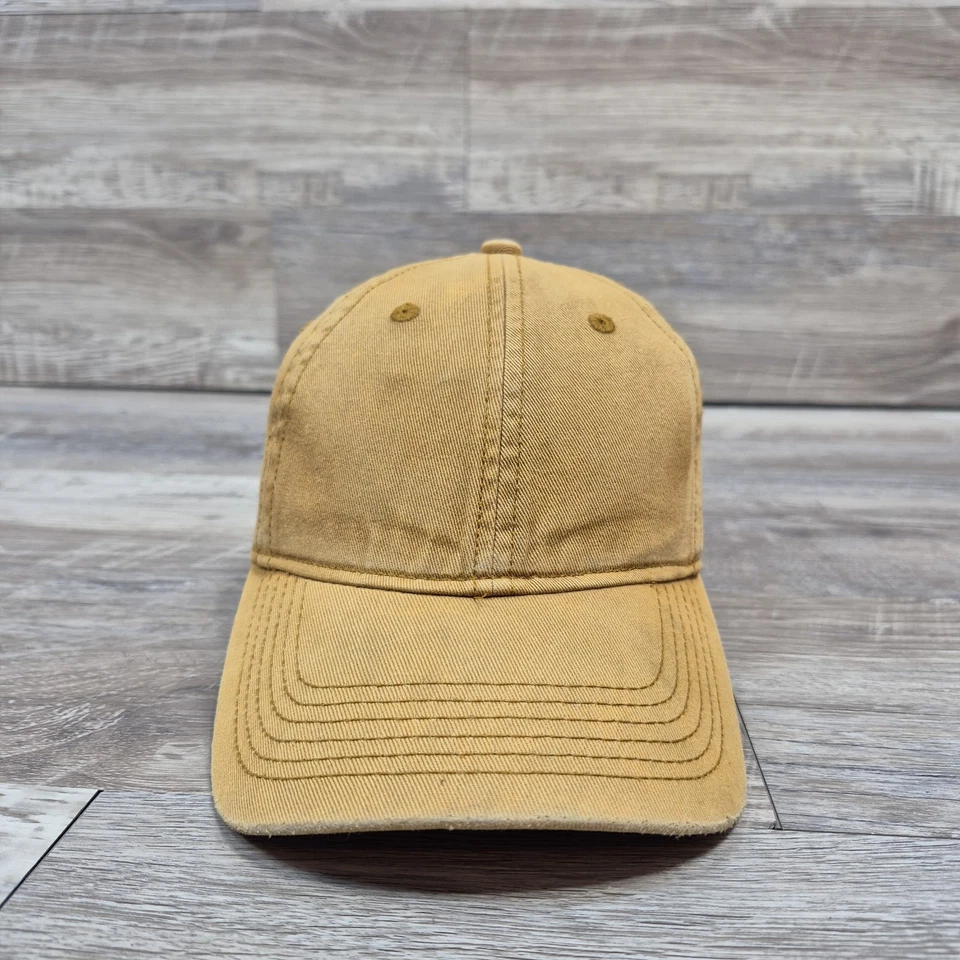 Gorra de lona naranja en blanco con correa ajustable para jóvenes niños niños Foto 1 de 4