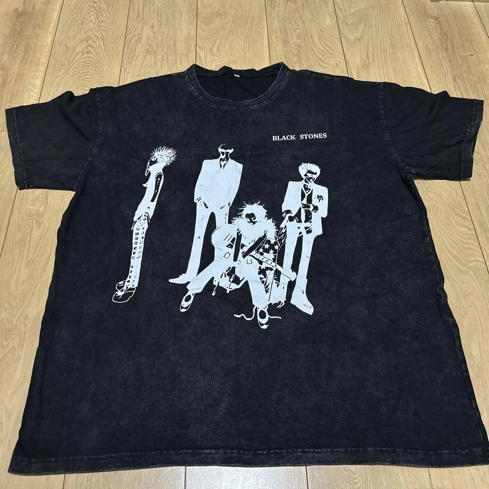 NANA T-Shirts BLACK STONES size L ai yazawa short sleeve men's unused New anime Foto 1 de 4