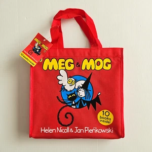 Meg And Mog 10 Book Collection with Carry Bag Helen Nicoll Jan Pienkowski - Picture 1 of 7