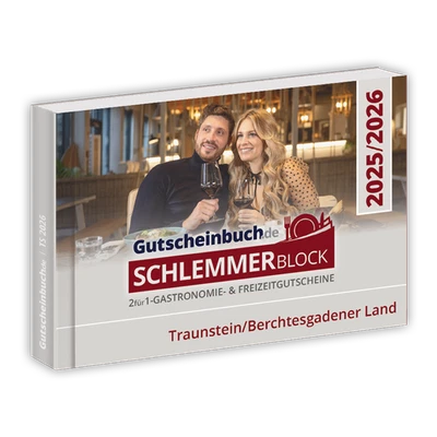 Gutscheinbuch.de Schlemmerblock Traunstein/Berchtesgadener Land 2025/2026 - Bild 1 von 2