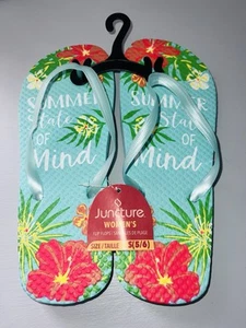 Chanclas Juncture para mujer talla S (5/6) "Summer State of Mind" nuevas con etiquetas - Imagen 1 de 2