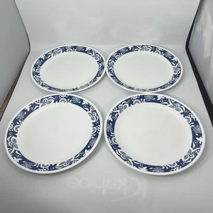 Corelle True Blue Set Of 4 Dinner Plates 10 1/4" USA - Picture 1 of 6