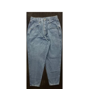 Jeans Brittania Vintage - Denim cónico plisado tiro alto para mujer talla 10, años 80 - Imagen 1 de 5