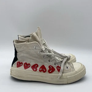 Mens Size 6 Converse Chuck 70 CDG Hi Multi Heart Shoes Sneakers 162972C - Picture 1 of 12