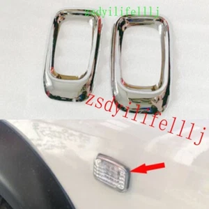 2xFor Toyota Land Cruiser LC80 1991-1997 LH RH Turn Signal Light ABS Silver Trim - Picture 1 of 1