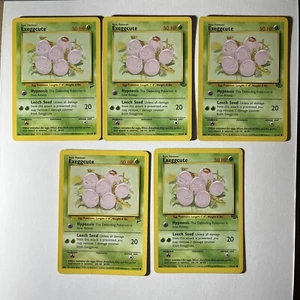 5 - Pokemon Exeggcute 52/64 - Jungle Set - 4 LP And 1 NM - Picture 1 of 3