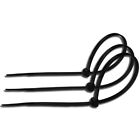  Schwarz Nylon Reißverschluss Wickel Befestigen Draht Selbstsichernde Kabelbinder Halterungen 3 mm 4 mm 5 mm 8 mm