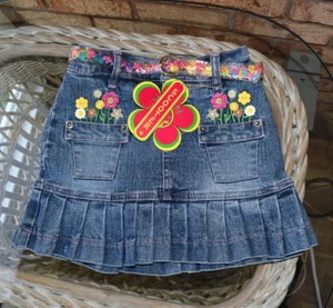 Zana Di Girls Blue Denim Skirt Size 5 NWT - Picture 1 of 2
